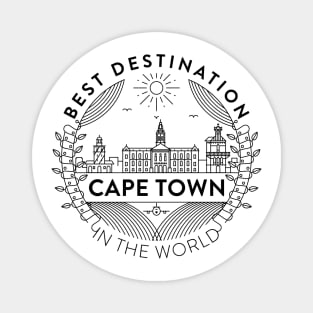 Cape Town Minimal Badge Design Magnet